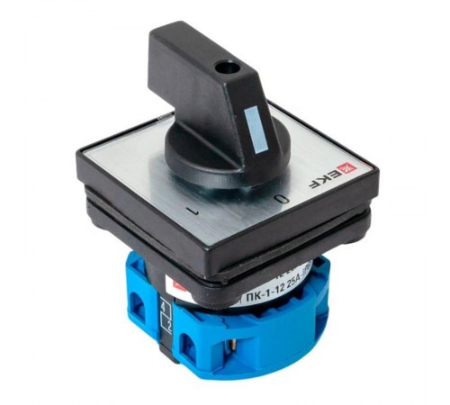 Переключатель кулачковый ПК-1-12 25А 2P "0-1" IP65  pk-1-12-25-65  EKF