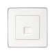 Simon 82 Адаптер со шторками на 1 коннектор UTP (RJ45), FTP (RJ45), RJ12, AMP, S82, S82N, S82 Detail, белый  82005-30  Simon