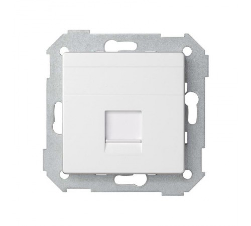 Simon 82 Адаптер со шторками на 1 коннектор UTP (RJ45), FTP (RJ45), RJ12, AMP, S82, S82N, S82 Detail, белый  82005-30  Simon