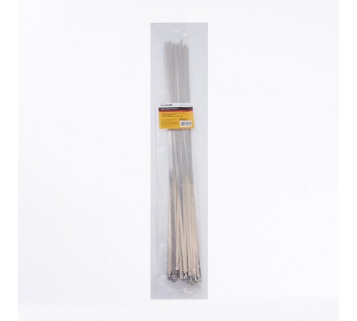 SSCT46-500 Хомут стальной 4,6х500мм, d пучка max 146мм, нагрузка 55кг, серый (25шт в упак)  32799  STEKKER