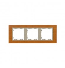 Simon 82 Рамка декоративная, 3 поста, S82 Nature, Дерево, дуб-шампань  82937-66  Simon