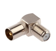 RS-A04-1  Переход гнездо F-штекер TV угловой, simple (ПАКЕТ 1 ШТ.) (50/1000/42000)  Б0048298  ЭРА