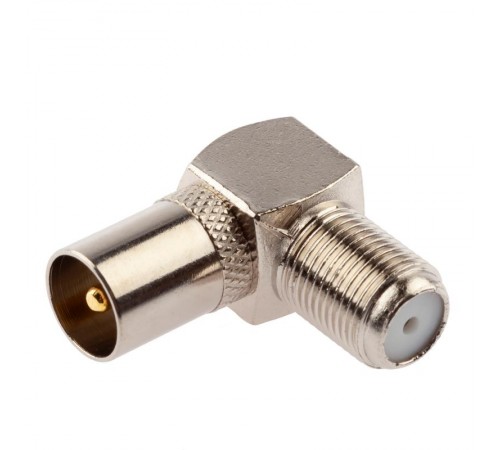 RS-A04-1  Переход гнездо F-штекер TV угловой, simple (ПАКЕТ 1 ШТ.) (50/1000/42000)  Б0048298  ЭРА