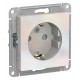 AtlasDesign Жемчуг Розетка с заземлением со шторками, 16А, механизм  ATN000445  SE