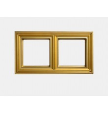Рамка 2-поста; термопласт; золото; Eco Deco  EPD482GO  Jung