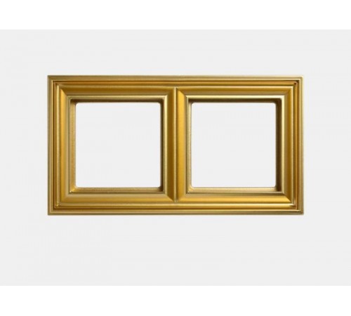 Рамка 2-поста; термопласт; золото; Eco Deco  EPD482GO  Jung