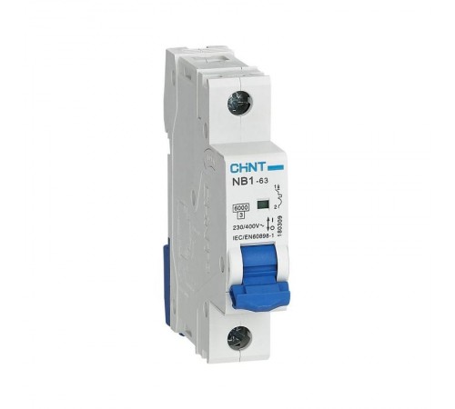 Выключатель автоматический однополюсный NB1-63 1P 25A 6кА х-ка B (DB) (R)  179605  CHINT