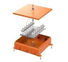 Коробка металлическая огнестойкая 70-0390-FR6.0-24 E15-E120 RAL2004 200x200x65 (4 шт/кор)  70-0390-2004-FR6.0-24  Промрукав