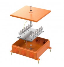 Коробка металлическая огнестойкая 70-0390-FR6.0-24 E15-E120 RAL2004 200x200x65 (4 шт/кор)  70-0390-2004-FR6.0-24  Промрукав