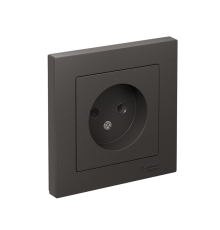AtlasDesign Базальт Розетка без заземления, 16А, в сборе  ATN001440  SE
