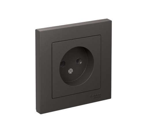 AtlasDesign Базальт Розетка без заземления, 16А, в сборе  ATN001440  SE