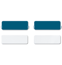 накладка из оргстекла с белой подложкой, поле для надписи 9Х27 мм, для серии СD  CD95NA  Jung