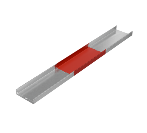 Лоток неперф. 100х400х1,2 L2000 мм "Быстрый монтаж ПЛЮС" HD  LNplus100-400-1.2-2000 HD  КМ-Профиль