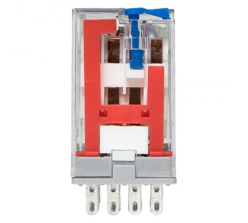 Реле промежуточное с кнопкой и мех. Индикацией RPAt 22/4 5A 220В DC  rpat-22-4-220DC   EKF