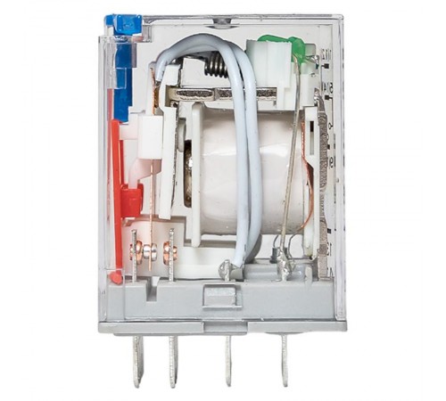 Реле промежуточное с кнопкой и мех. Индикацией RPAt 22/4 5A 220В DC  rpat-22-4-220DC   EKF