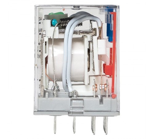 Реле промежуточное с кнопкой и мех. Индикацией RPAt 22/4 5A 220В DC  rpat-22-4-220DC   EKF