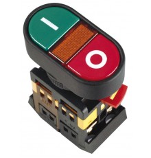 Кнопка APВВ-22N "I-O" d22мм неон/240В 1з+1р   BBD10-APBB-K51  GENERICA