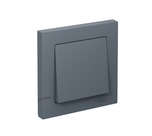 AtlasDesign Грифель Выключатель 1-клавишный, сх.1, 10АХ, (в сборе с рамкой), быстрозажимные клеммы  ATN000712S  SE