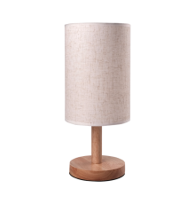 Светильник настольный JAZZ HOME  JH1-01-iv (дерево, ткань) под лампу макс 60Вт  .5058231  Jazzway