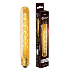 Лампа накаливания ЛОН Vintage IL-V-L28A-60/GOLDEN/E27 CW01  "цилиндр", длина 185 мм. нити CW  UL-00000484  Uniel