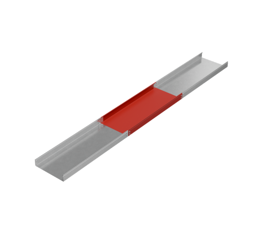 Лоток неперф. 80х400х1,2 L2000 мм "Стандарт ПЛЮС" INOX304  LNEplus80-400-1.2-2000 INOX304  КМ-Профиль