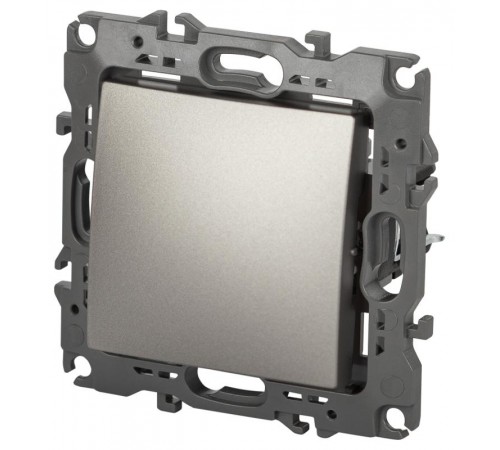 Выключатель ЭРА Серия 12 12-1101-16 , 10АХ-250В, титан   Б0065708  ЭРА