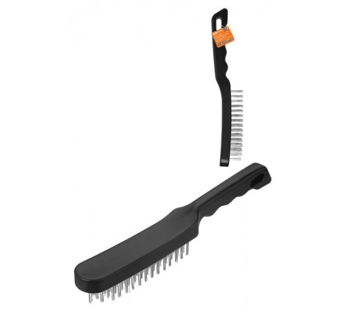 Щетка ручная, пластиковый корпус, 5-рядная, металлическая проволочная щетина, "Рубин",  SQ1096-0103  TDM