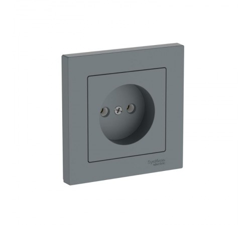 AtlasDesign Грифель Розетка без заземления, 16А, (в сборе с рамкой), быстрозажимные клеммы  ATN000740S  SE