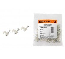 Скоба 6мм плоская пластиковая (50шт)   SQ0513-0010  TDM