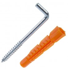 Шуруп-костыль 8х85 с универсальным дюбелем 12,0х71 (2шт) - пакет  114327  Tech-KREP