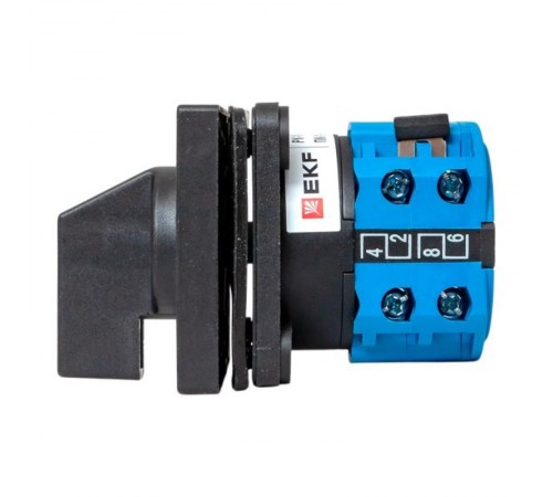 Переключатель кулачковый ПК-1-84 10А 4P для вольтметра (фазное напряжение) IP65  pk-1-84-10-65  EKF
