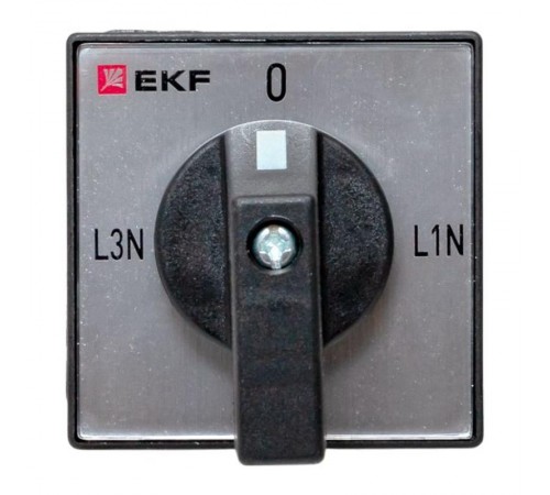 Переключатель кулачковый ПК-1-84 10А 4P для вольтметра (фазное напряжение) IP65  pk-1-84-10-65  EKF