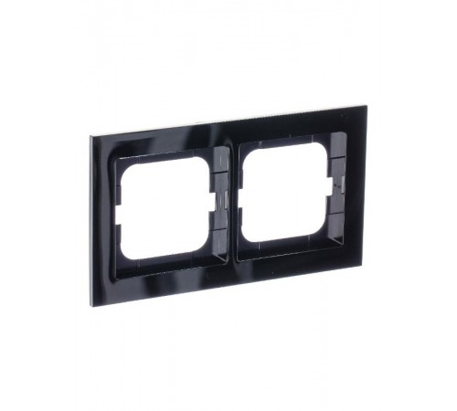 Рамка 2-постовая, серия axcent, цвет чёрный  1754-0-4410   2CKA001754A4410  ABB