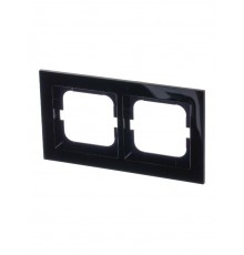 Рамка 2-постовая, серия axcent, цвет чёрный  1754-0-4410   2CKA001754A4410  ABB