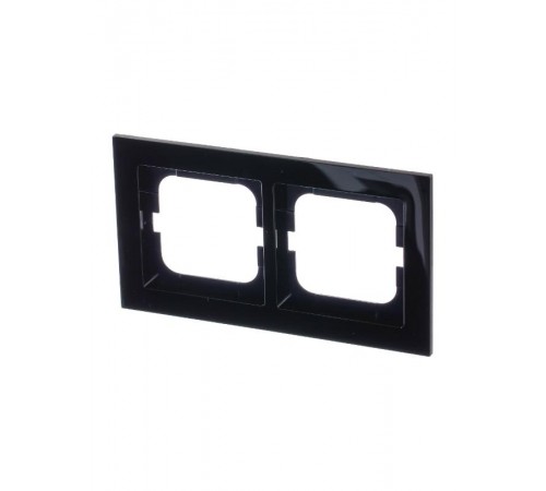 Рамка 2-постовая, серия axcent, цвет чёрный  1754-0-4410   2CKA001754A4410  ABB