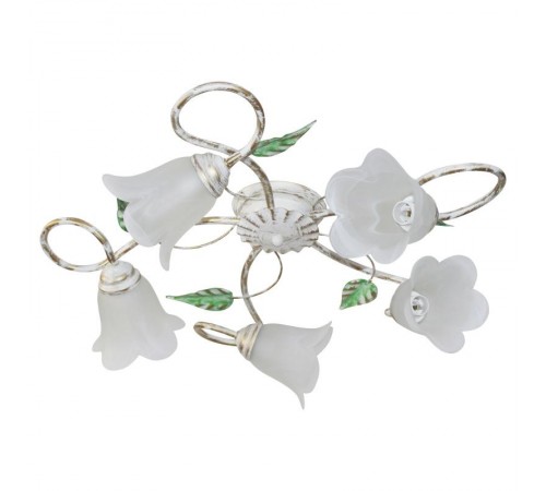 Светильник "Флорин" 151 бел.зол. (Плафон 62333) НПБ 01-5х60-116 Е14  1005404180  Элетех