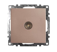 Розетка телевизионная 1-местная (механизм), 75 Ом, 5-862МГц, серия Катрин, GLS00-7108-02, шампань  39600  STEKKER