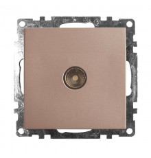 Розетка телевизионная 1-местная (механизм), 75 Ом, 5-862МГц, серия Катрин, GLS00-7108-02, шампань  39600  STEKKER