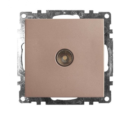 Розетка телевизионная 1-местная (механизм), 75 Ом, 5-862МГц, серия Катрин, GLS00-7108-02, шампань  39600  STEKKER