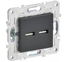 SKANDY Розетка USB A+A 3,1А SK-R15T титан  SK-U21-D31-K48  IEK