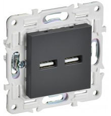 SKANDY Розетка USB A+A 3,1А SK-R15T титан  SK-U21-D31-K48  IEK