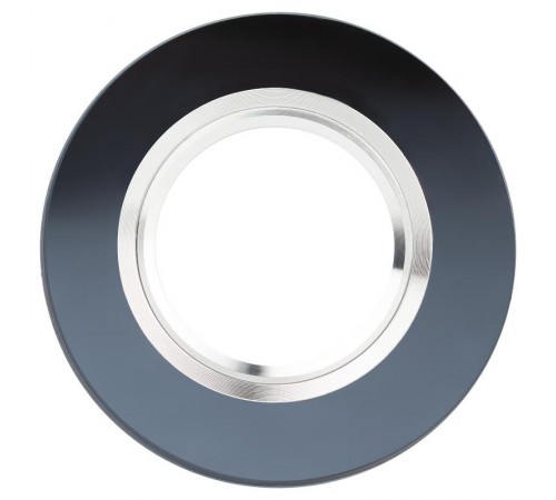 Светильник точечный встраиваемый под лампу DK7 50Вт MR16 хром/черный  C0043793  ЭРА