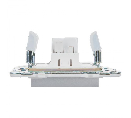 SKANDY Выключатель 1-клавишный 10А SK-V01S серебряный  SK-V10-0-10-K23  IEK