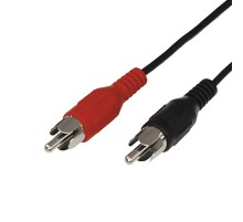 Шнур 2 RCA - 2 RCA, длина 10 метров, черный  17-0108  REXANT