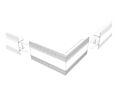 Угол SL-LINIA45-FANTOM внешний (Arlight, Металл)  030105  Arlight
