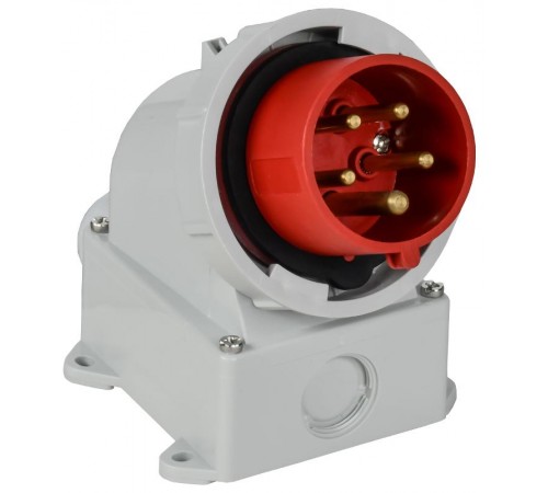 Вилка стационарная ССИ-5152 16А-6ч 380В 3P+PE+N IP67  PSR52-016-5-0-67  IEK