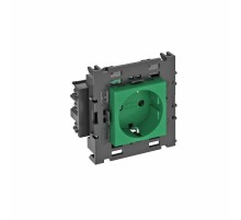 Розетка одинарная 0° Modul45connect с з/к, 250 В, 16A (зеленый) (STD-D0C8 MZGN1)  6120416  OBO Bettermann