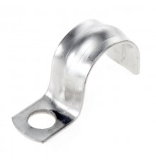 Скоба металлическая однолапковая СМО 16-17 отв. d 6,5 мм (100 шт/уп)   PR08.3742  ПРОМРУКАВ