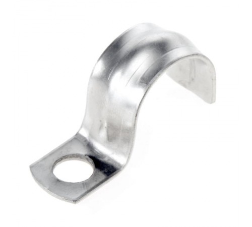 Скоба металлическая однолапковая СМО 25-26 отв. d 6,5 мм (100 шт/уп)  PR08.4860  Промрукав