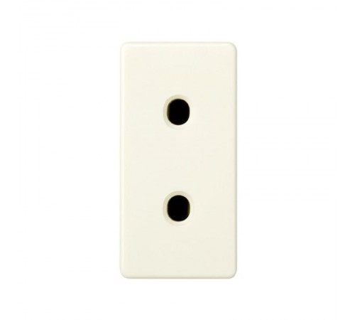 Simon 27 Розетка двухполюсная б/з, с защитными шторками, узкий модуль, S27, слоновая кость  27431-61  Simon